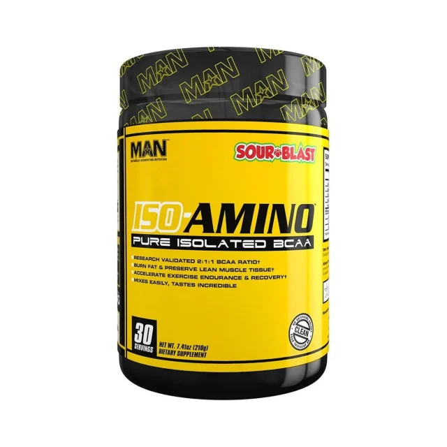 Man Sports Iso Amino Blue Bomb